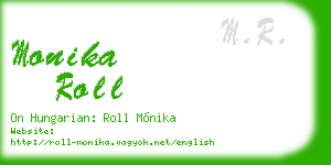 monika roll business card