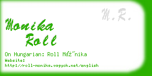 monika roll business card